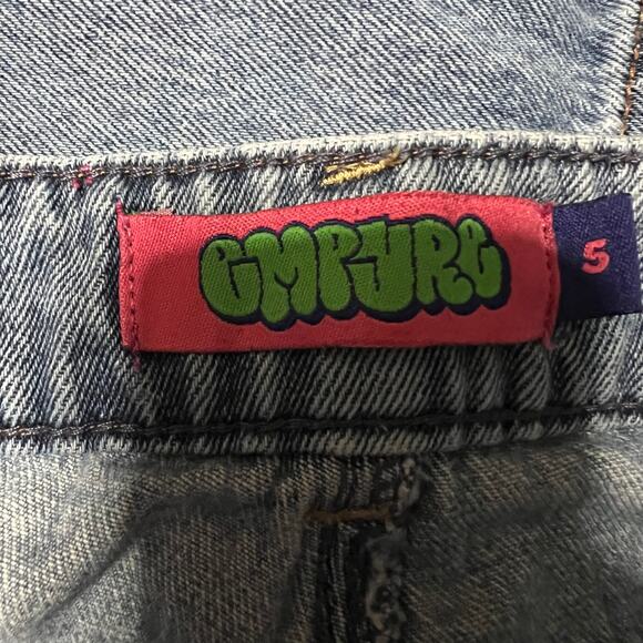 Empyre Jeans Womens 5 (27x29.5) Baggy Tori Skate Blue High Rise Pants - Picture 5 of 11